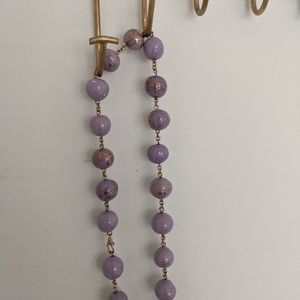Purple Beaded Necklace